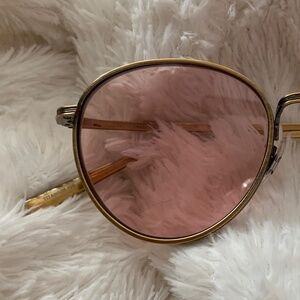 OLIVER PEOPLES × The Row Brownstone 2 Sunglasses Brushed Gold & Pink Wash